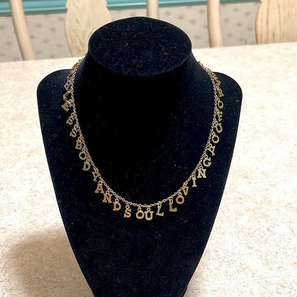 NYC DESIGNER LEE ANGEL “BREATHLESS BODY AND SOUL LOVING YOU FOREVER” NECKLACE - Picture 2 of 10